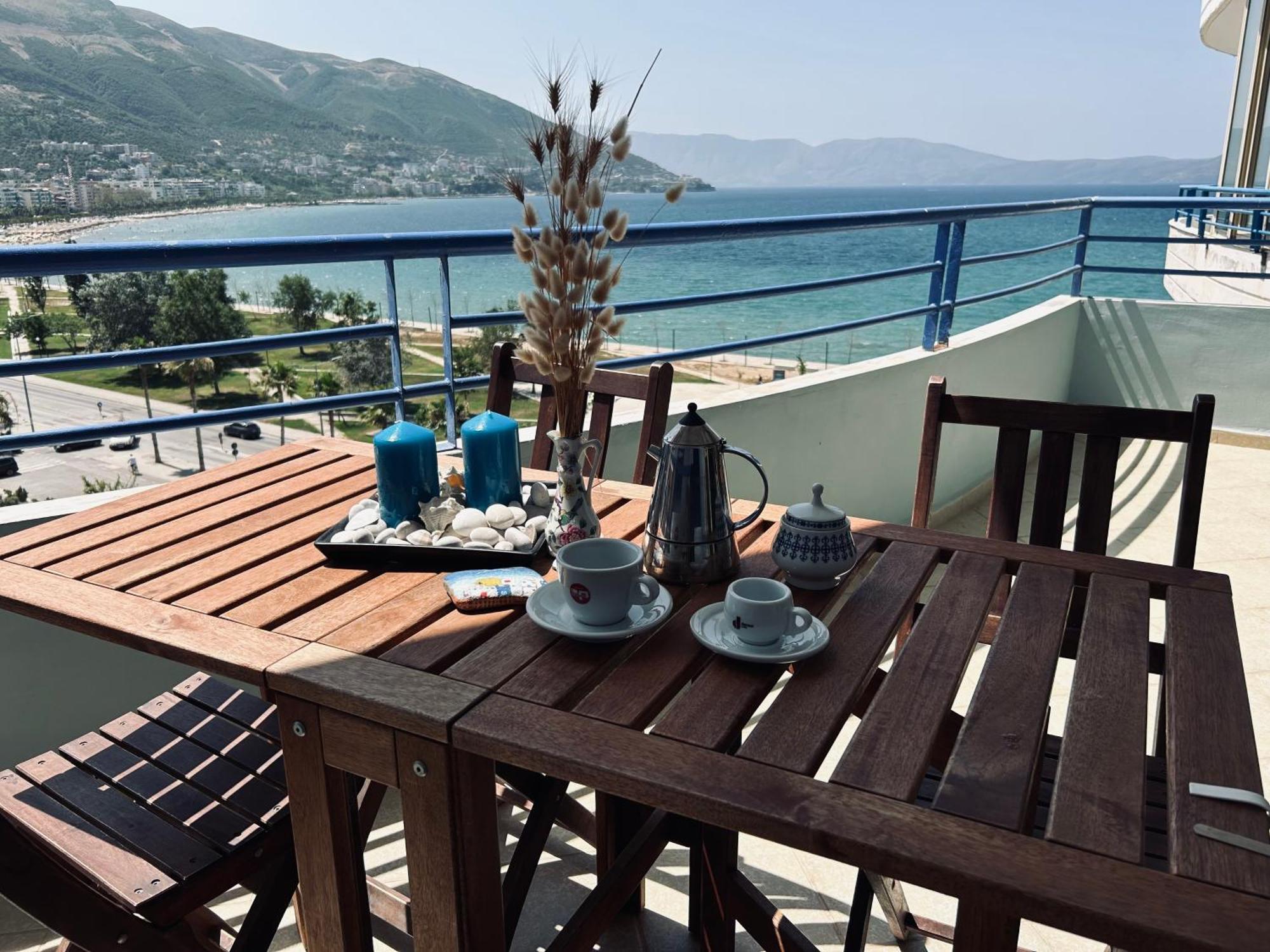 Apartmán Casa Con Vista Mare Vlorë Exteriér fotografie